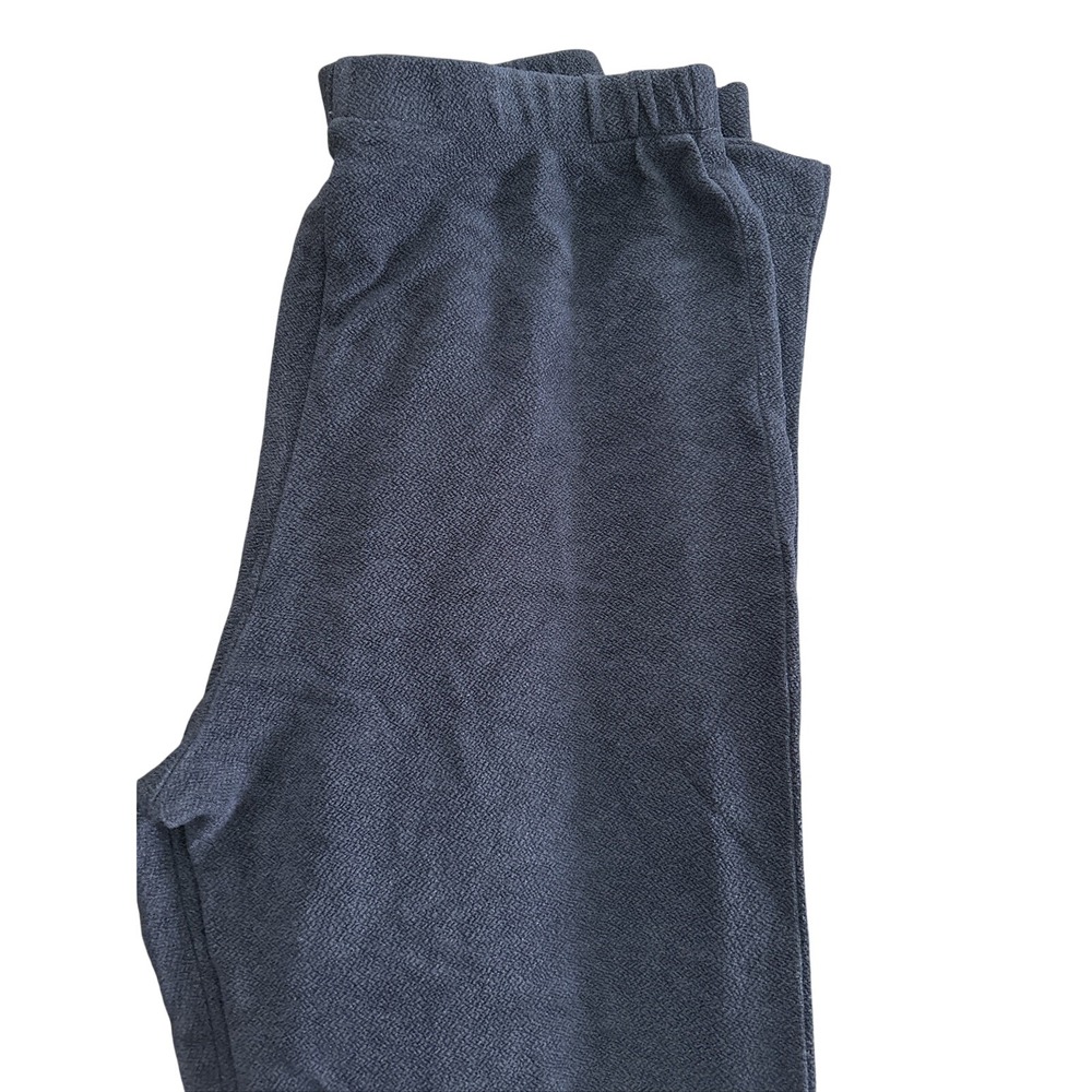 Casual Corner Annex Petite Black Textured Straight Leg Elastic Waist‎ Pants 6